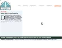 Tablet Screenshot of dmvsurgerycenter.com